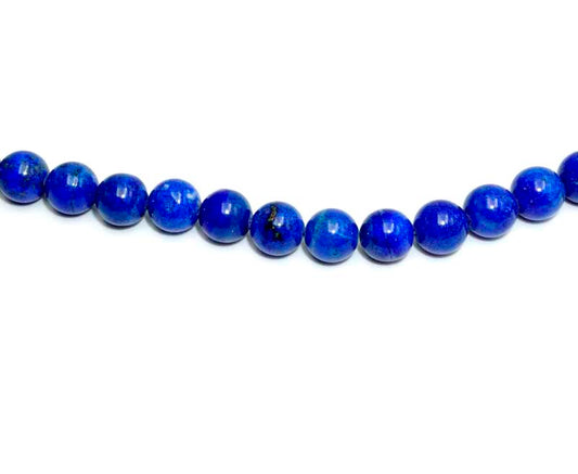 16 inch 8mm Lapis Round Beads