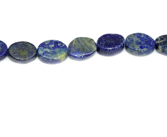 16 inch 7-9mm Lapis Oval Beads