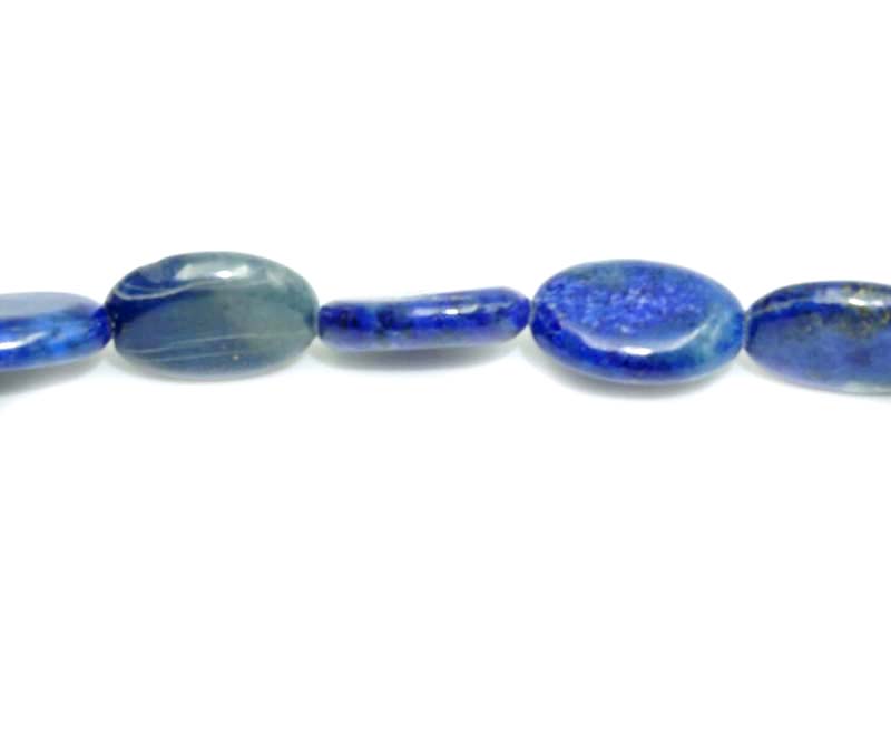 16 inch Lapis Oval Beads