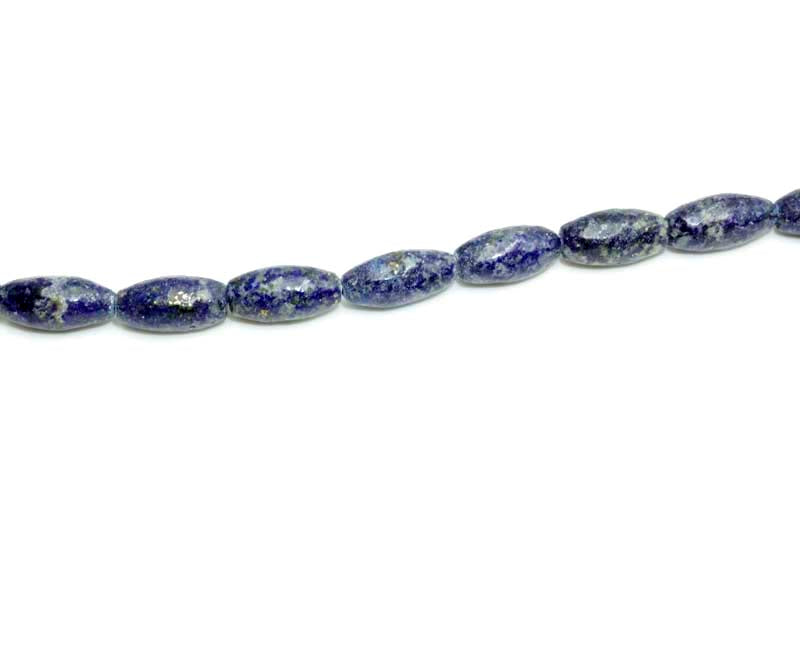 16 inch Lapis Melon Beads