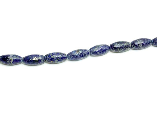 16 inch Lapis Melon Beads