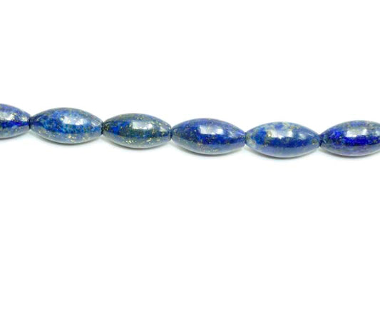 16 inch Lapis Melon Beads