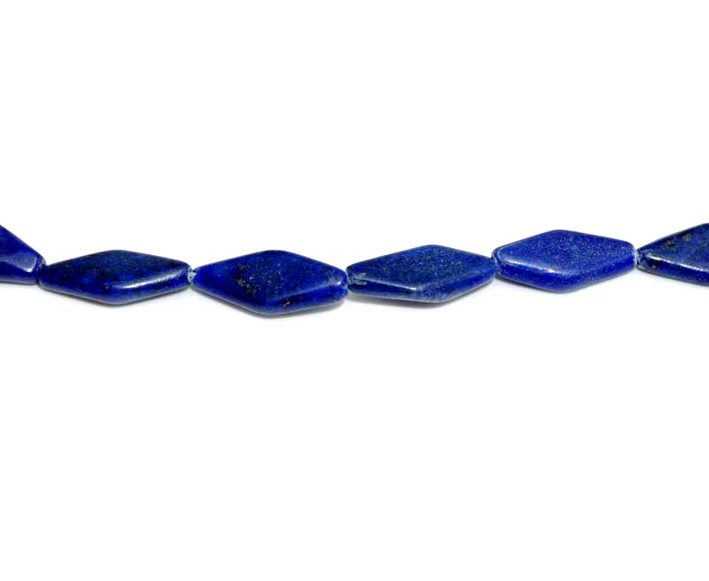 16 inch Lapis Diamond Beads