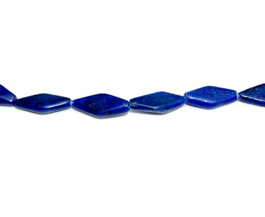 16 inch Lapis Diamond Beads