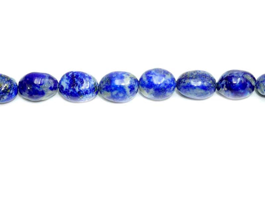 16 inch 9X11mm Lapis Nugget Beads
