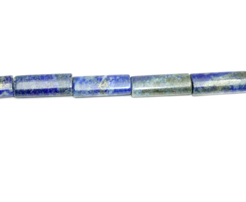 16 inch 8X20mm Lapis Flat Tube Beads