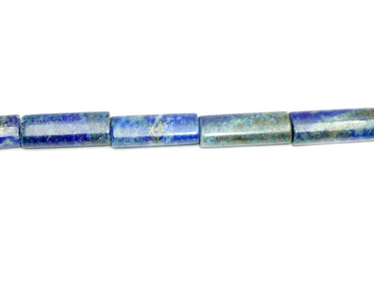 16 inch 8X20mm Lapis Flat Tube Beads