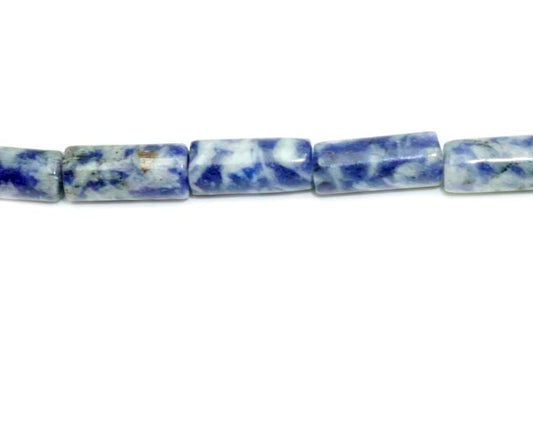 16 inch 6X14mm Sodalite Tube Beads