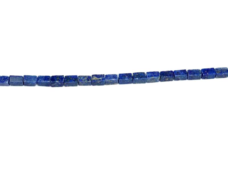 16 inch 3X5mm Lapis Rectangle Beads