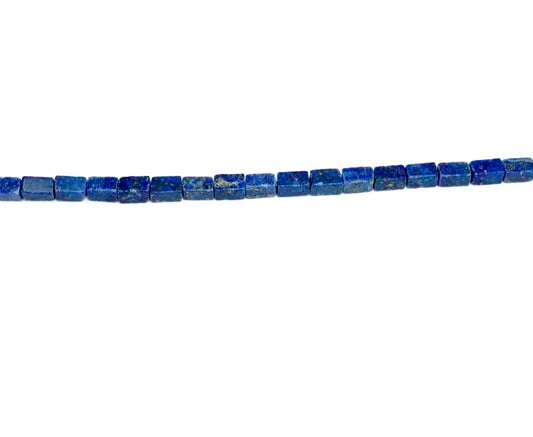 16 inch 3X5mm Lapis Rectangle Beads