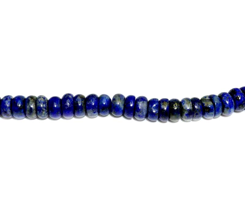 16 inch 8mm Lapis Rondell Beads