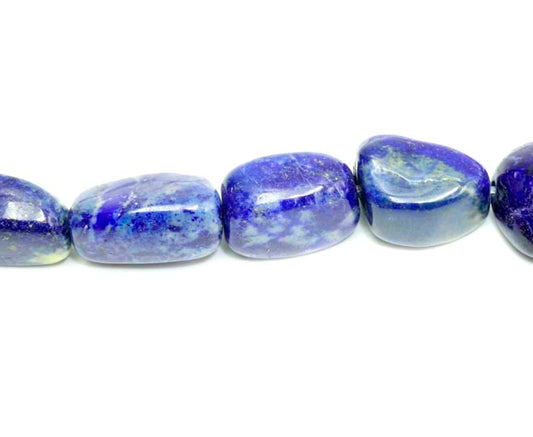 16 inch Large Lapis Nugget Beads