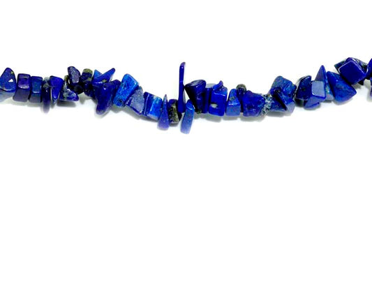 36 inch Lapis Chips Beads