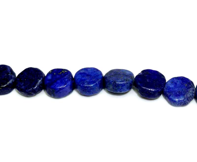 16 inch Lapis Coin Beads