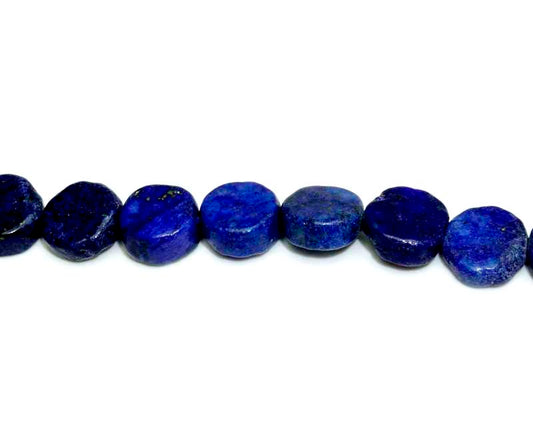 16 inch Lapis Coin Beads