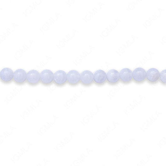 16 inch 6mm Blue Lace Agate Round Beads