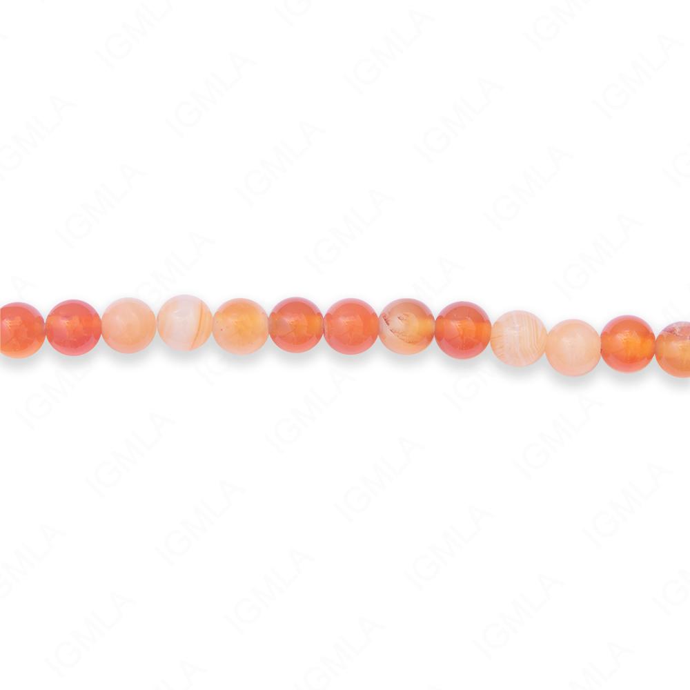 16 inch 6mm Carnelian Round Beads