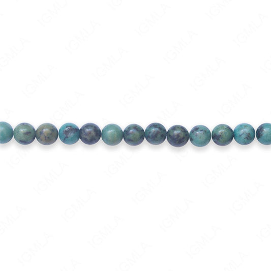 16 inch 6mm African Turqouise Japser Dyed Round Beads