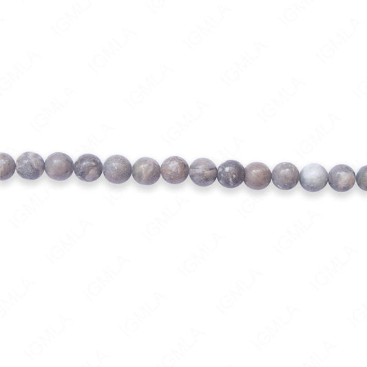 16 inch 6mm Petoskey Natural Round Beads