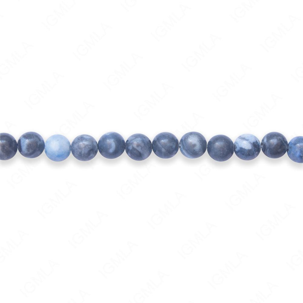 16 inch 6mm Denim Lapis Jasper Dyed Round Beads