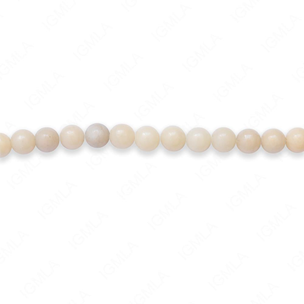 16 inch 6mm Yellow Quartz Dyed Round Beads