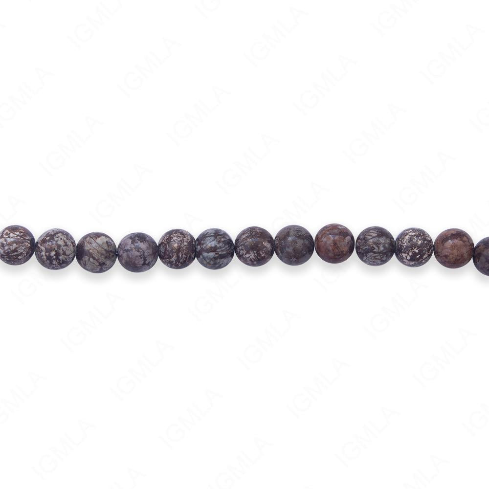 16 inch 6mm Chocolaite Jasper Natural Round Beads