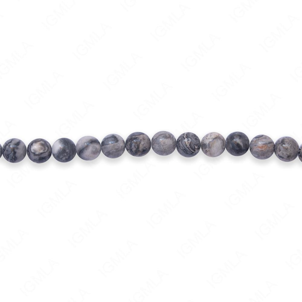 16 inch 6mm Laguna Lace Jasper Round Beads