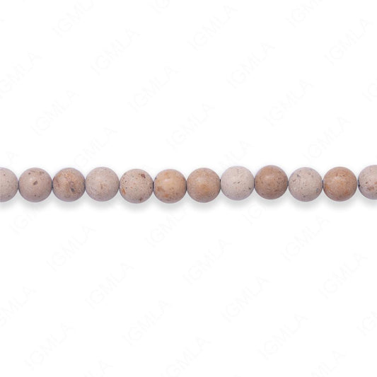 16 inch 6mm River Stone Round Beads