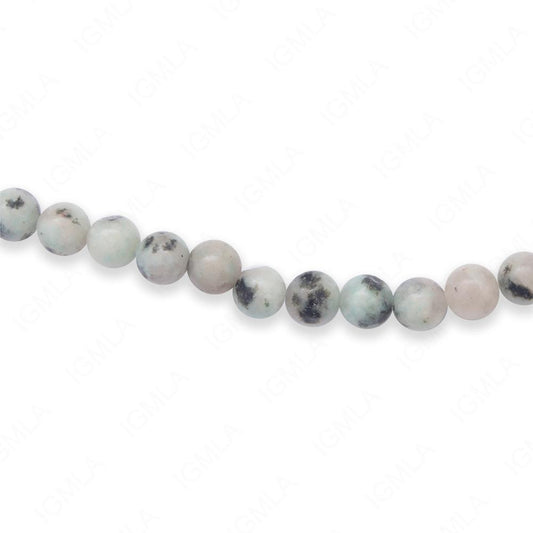 16 inch 6mm Kiwi Stone Round Beads