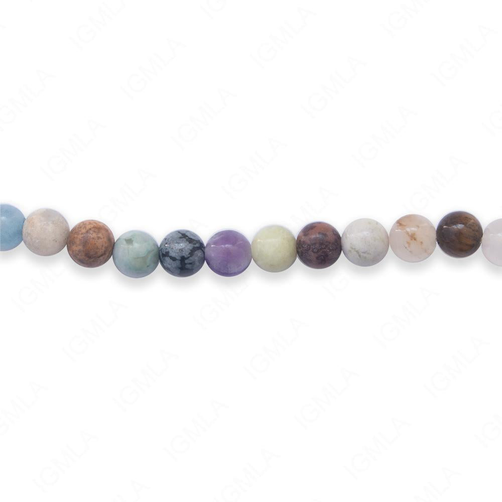 16 inch 6mm Mulit Stone Round Beads
