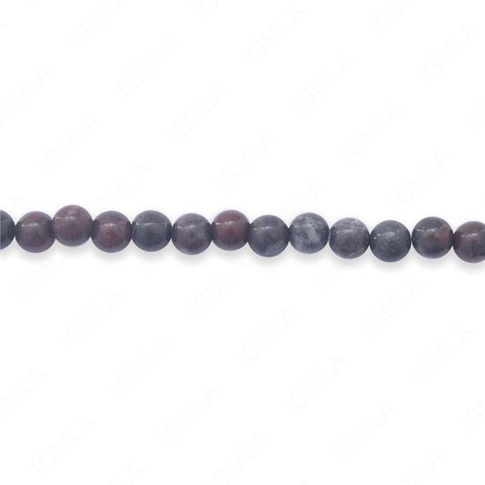 16 inch 6mm China Blood stone Round Beads