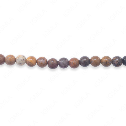 16 inch 6mm Wooden Jasper Round Beads