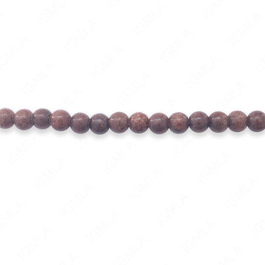 16 inch 6mm Brown Jasper Round Beads