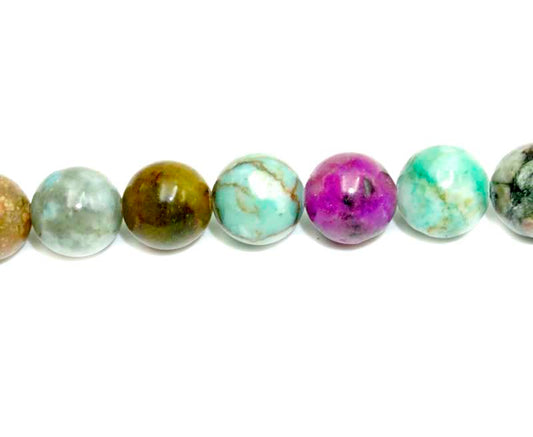 16 inch 10mm Multi Stone Round Beads