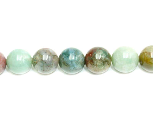 16 inch 10mm Indian Agate Round Beads
