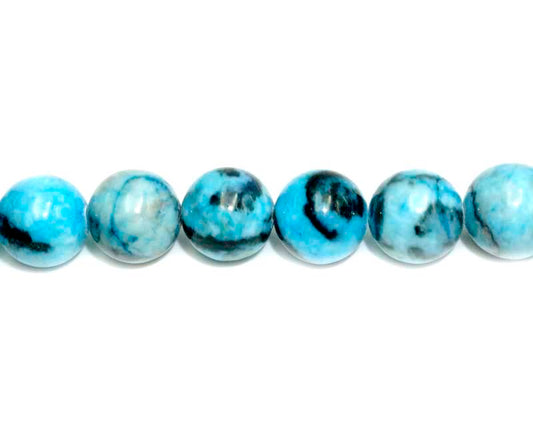 16 inch 10mm Blue Lapis Dyed Round Beads