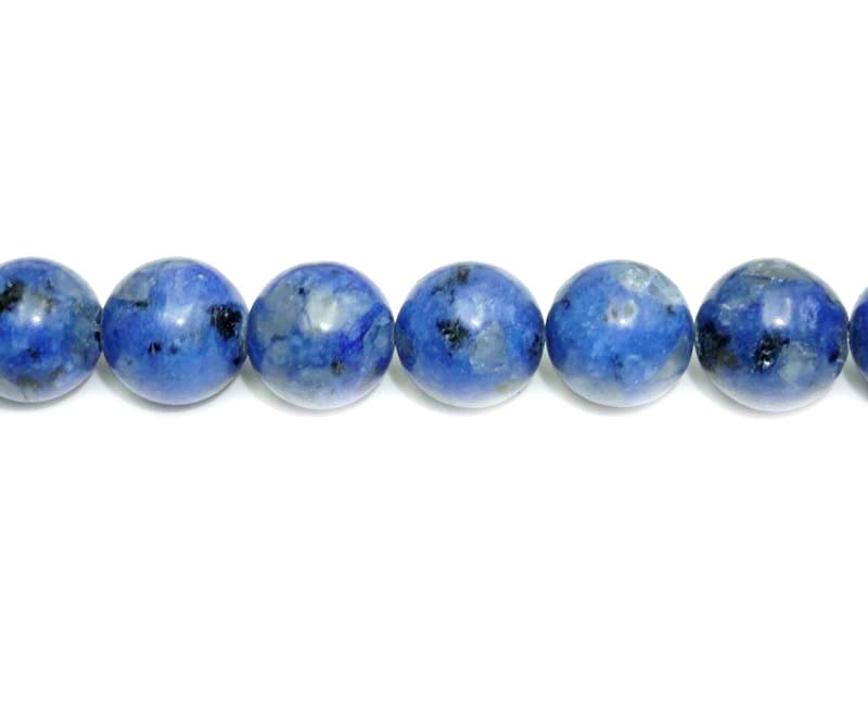 16 inch 10mm Dyed Kiwi Lapis Round Beads