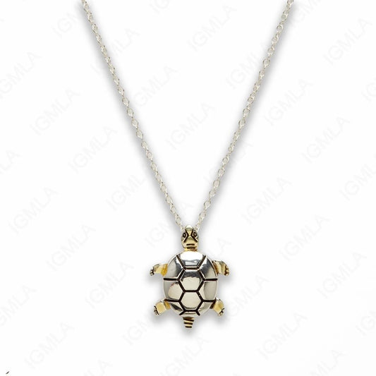 Zinc Alloy Gold and Silver Plated Turtle Turtle Necklace