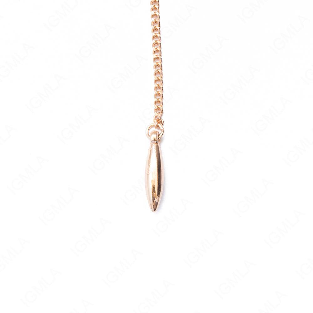 Zinc Alloy Drop Gold Plated w black ribbon CHOKER Necklace