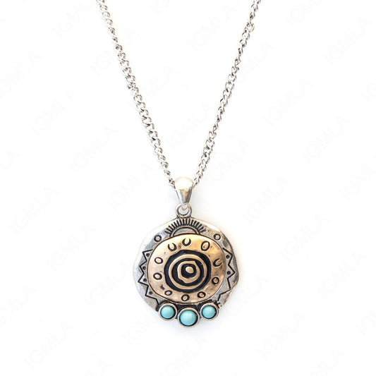 Zinc Alloy Gold, Silver Plated Round Necklace