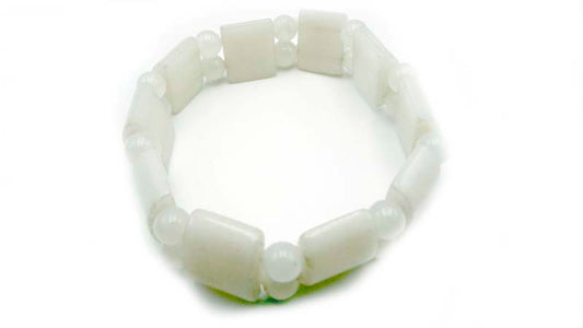 Snow Quartz Tanker Bracelets