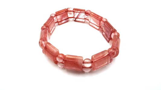 Cherry Quartz Tanker Bracelets