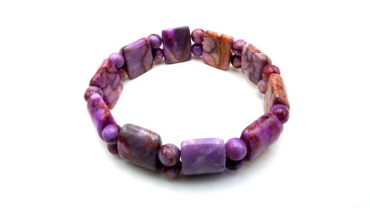 Pink Web Jasper Tanker Bracelets
