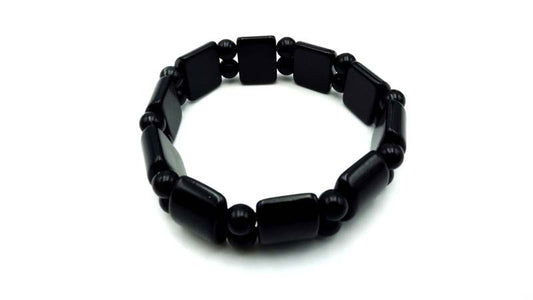 6 mm Black Jasper Tanker Bracelets
