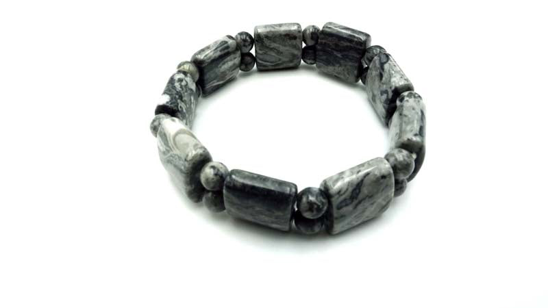 Crazy Lace Jasper Puffy Section Bracelets