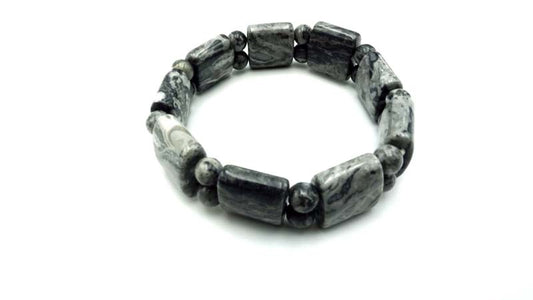 Crazy Lace Jasper Puffy Section Bracelets