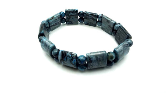Blue Languna Lace Dyed Tanker Bracelets