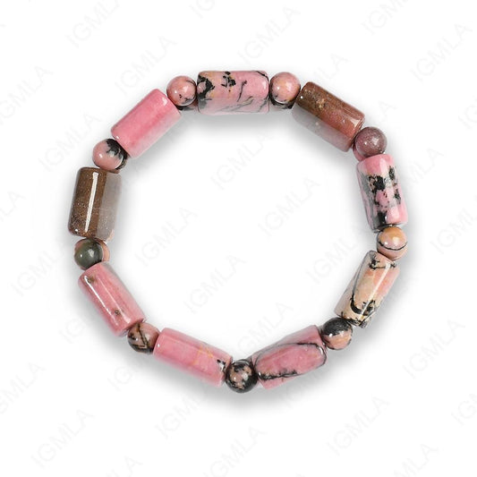 Rhodonite Puffy Section Bracelets