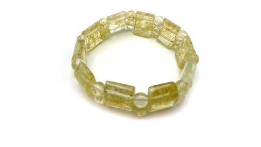 Rutile Quartz Glass Tanker Bracelets