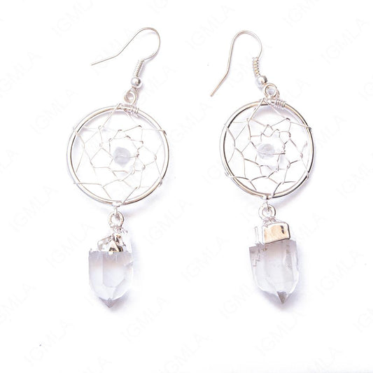 Crystal Web Asstd Sp Single Point Earrings